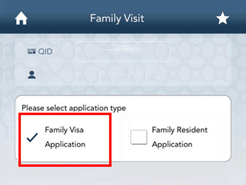 family visit visa qatar online application